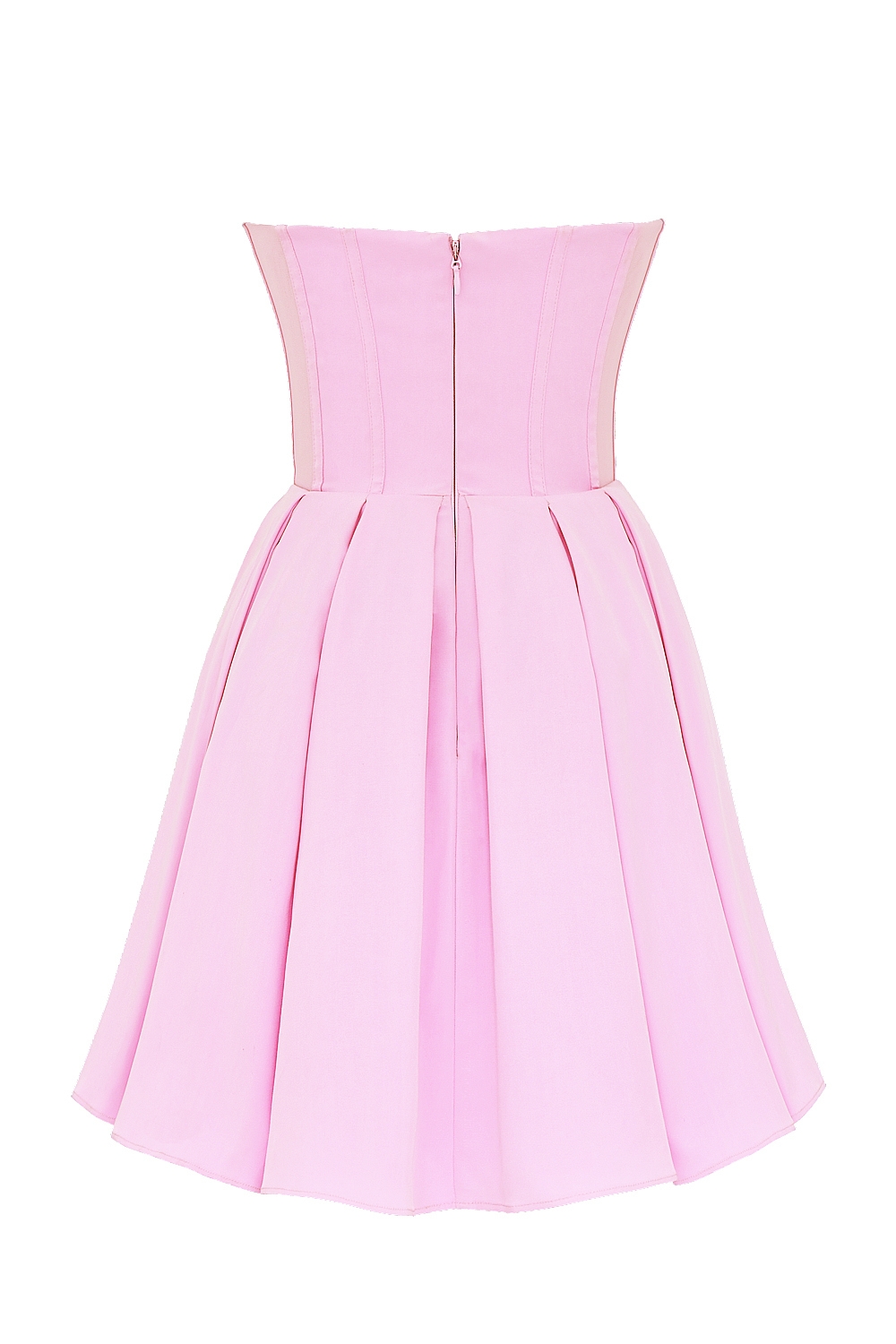 Mar Cotton Candy Twill Strapless Mini Dress — image 12