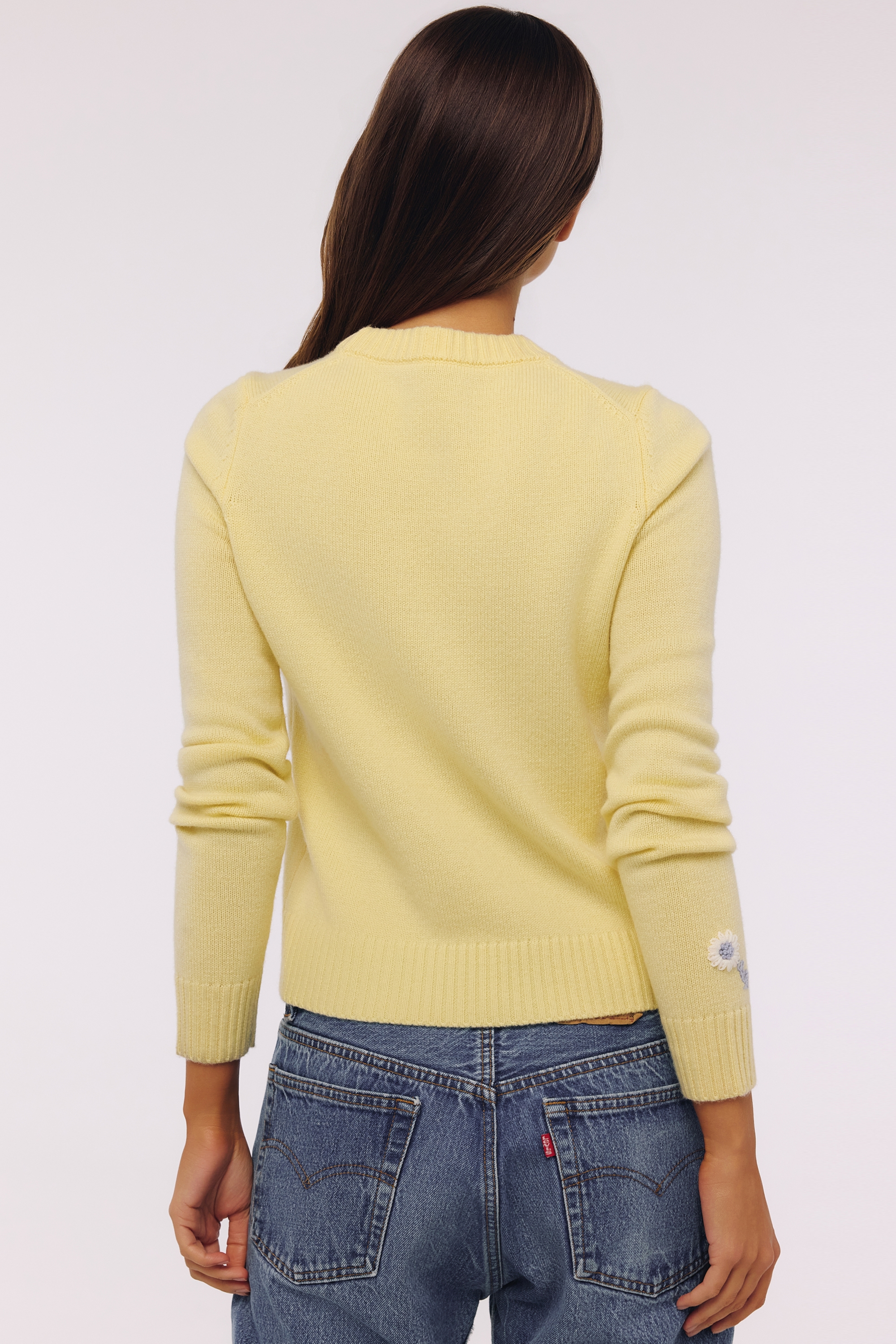 Abbie Lemon Merino Wool + Cashmere Crew Neck Sweater — image 11
